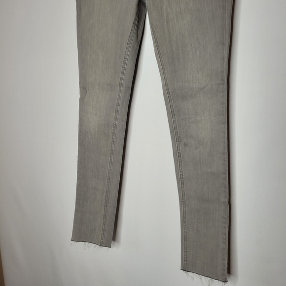 Rag & Bone Gray Raw Hem Ankle Skinny Jeans - Picture 5 of 15